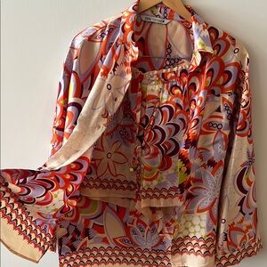 Zara Multicolor Floral Blouse